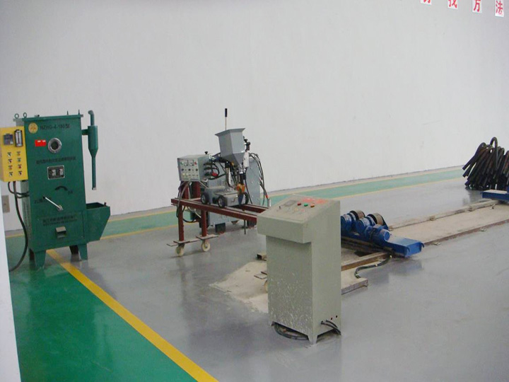 Header welding machine